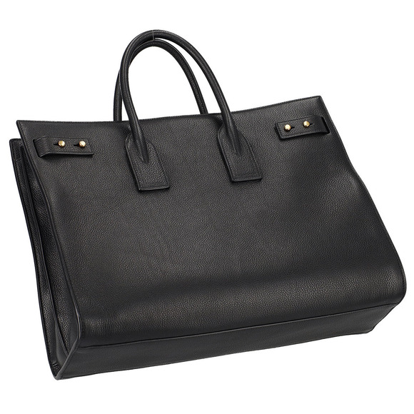 Saint Laurent Bag Leather Genuine Black Business - Picture 1 of 4